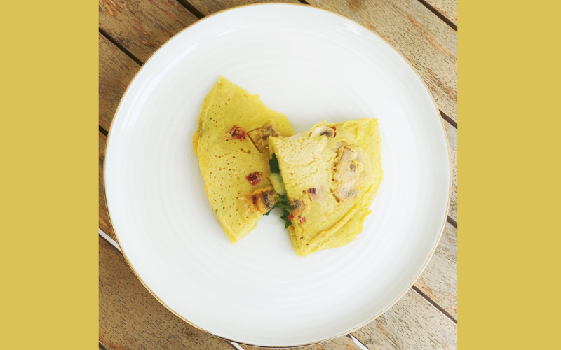 Vegan & GF: Eggless Omelet