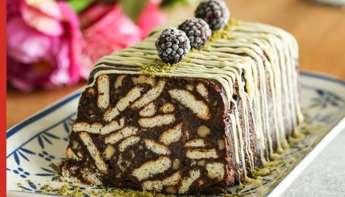 No-Bake Vegan Mosaic Cake - Vegan Mozaik Kek Recipe