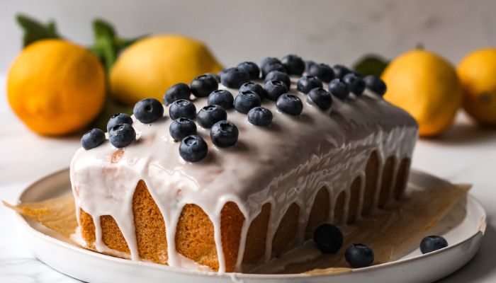 Vegan Lemon Blueberry Cake - Vegan Limonlu Yaban Mersinli Kek Recipe