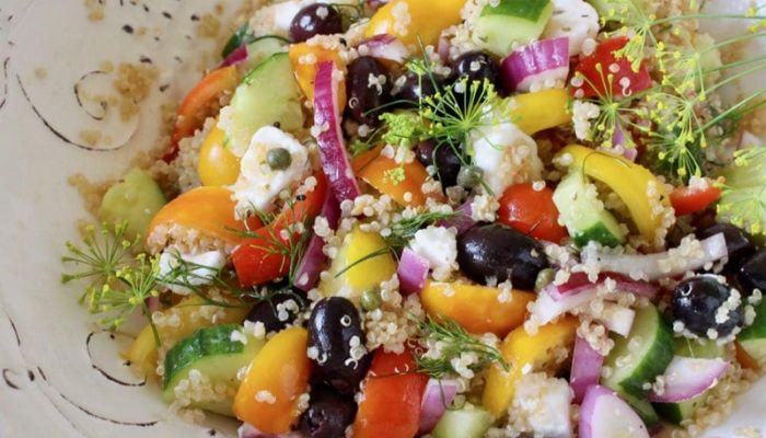 Vegan/GF Quinoa Salad - Vegan/Gluten-Free Kinoa Salatası Recipe